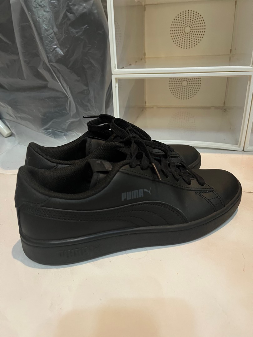 Puma soft top foam shoes black