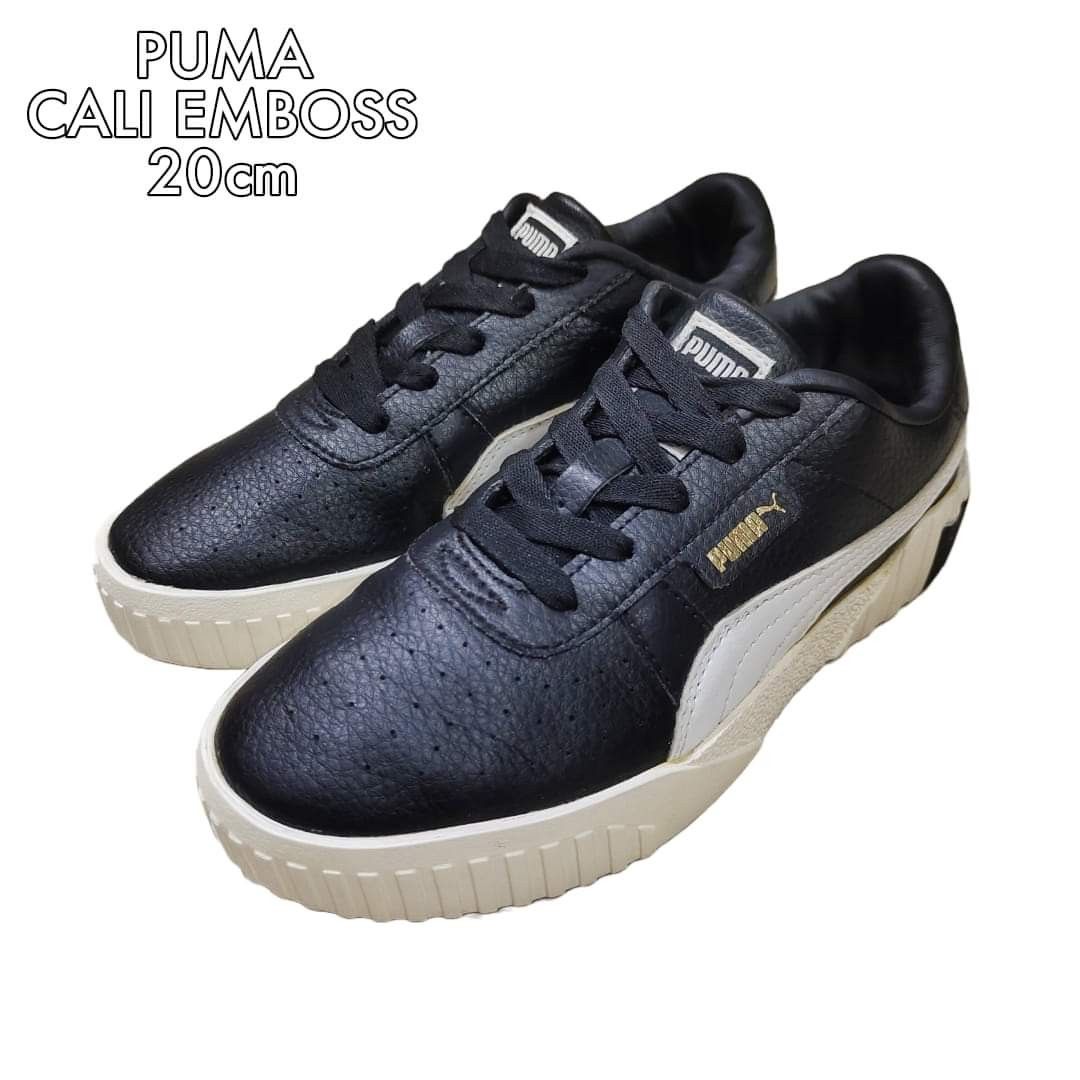 Puma cali emboss black hot sale