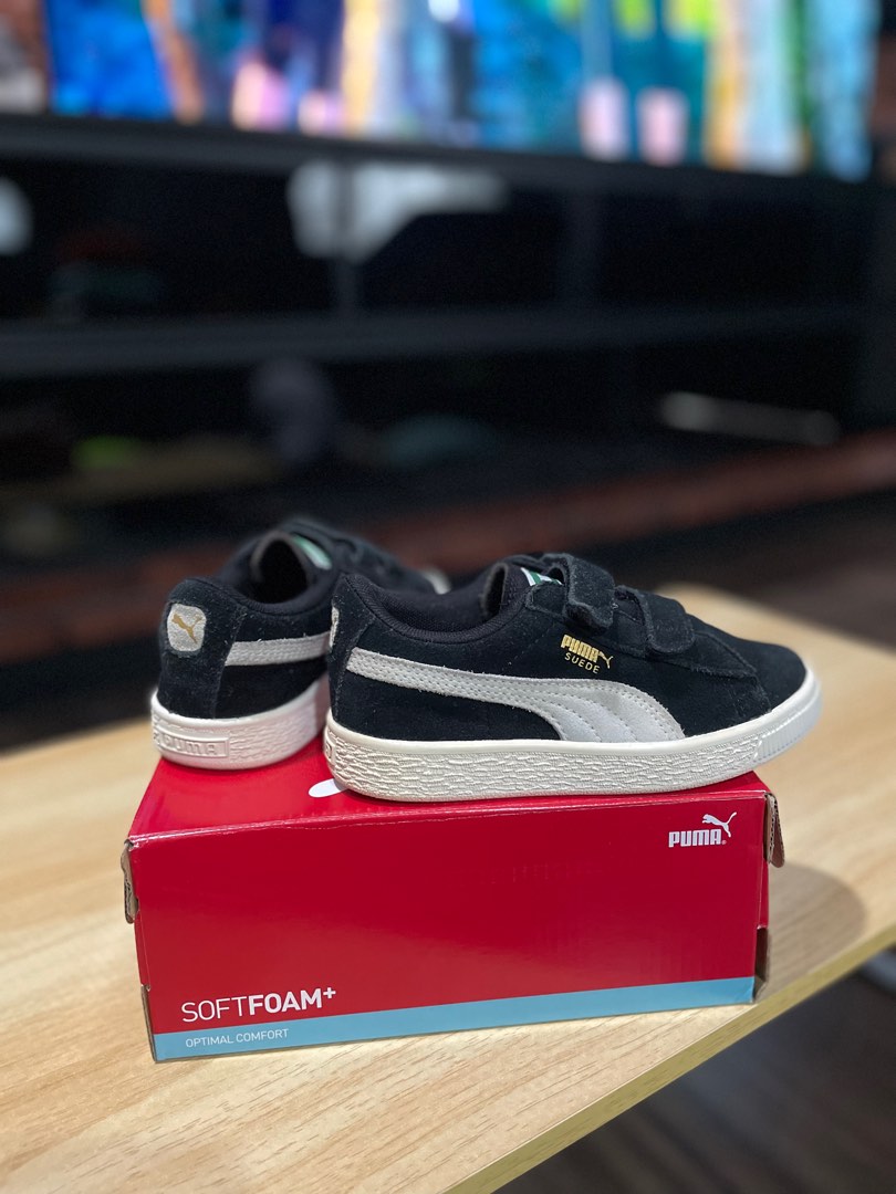 Puma suede 2025 gold kids