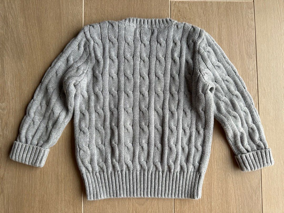 Ralph lauren baby cable knit sweater hotsell
