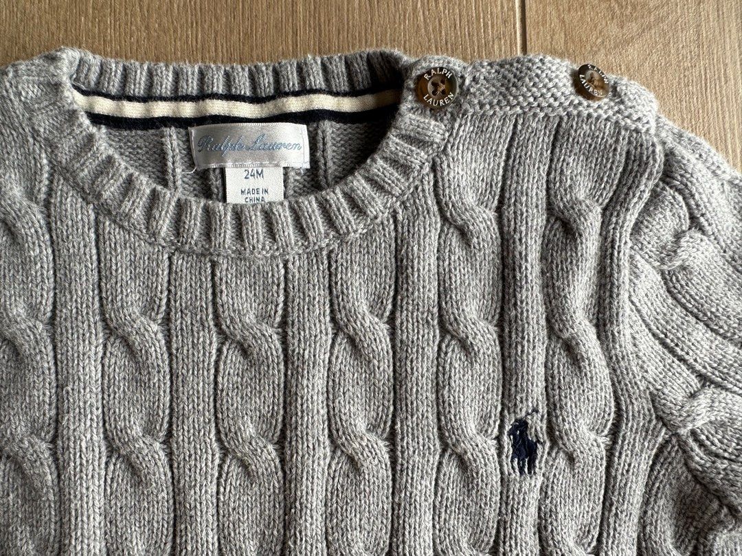 Ralph Lauren Baby Boy Cable Knit Sweater 24mo