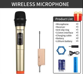 RAYHAYES RG-238S Wireless Microphone Dual Handheld UHF Professional Karaoke microphone for videoke( Single Mic)
