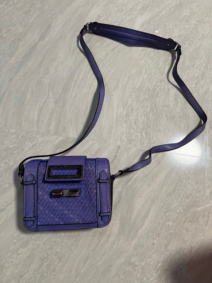 Rebecca minkoff purple crossbody top