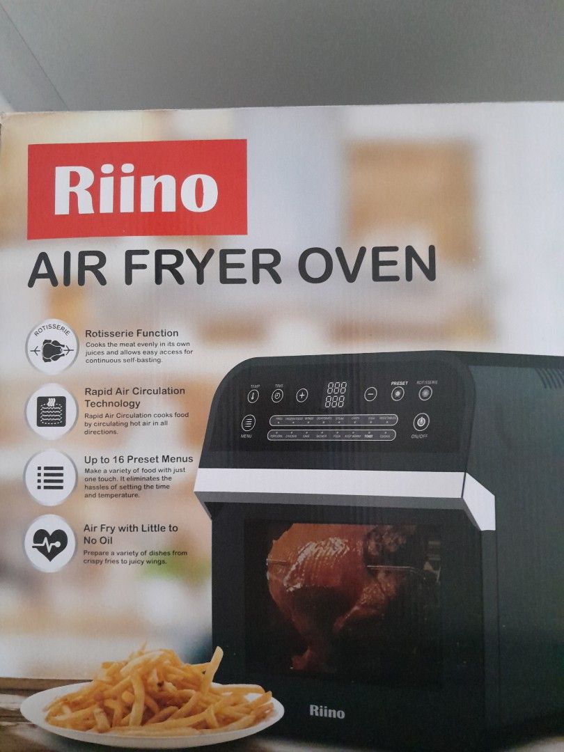 Riino Air fryer oven, TV & Home Appliances, Kitchen Appliances, Fryers