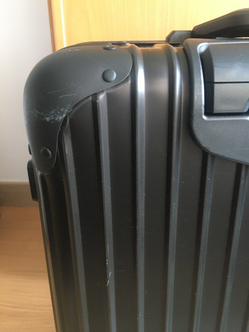 Rimowa Topas Stealth 56 cabin multi wheel suitcase