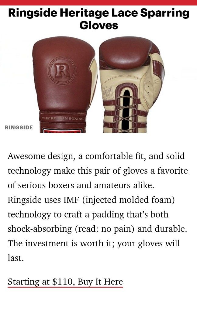 Ringside heritage gloves new arrivals