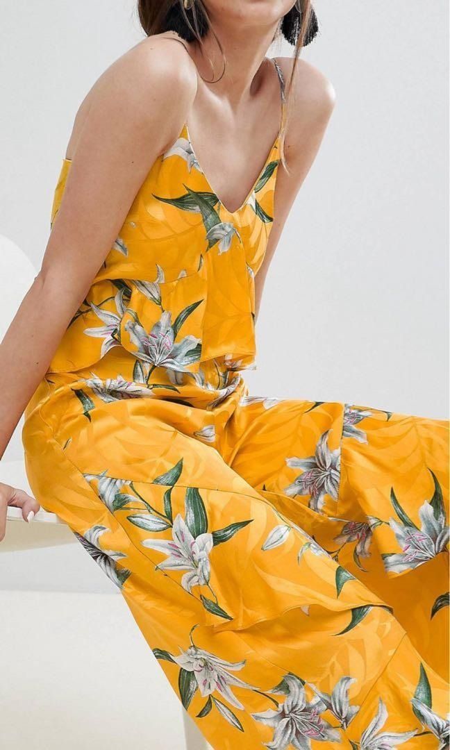 River island floral jumpsuit sales