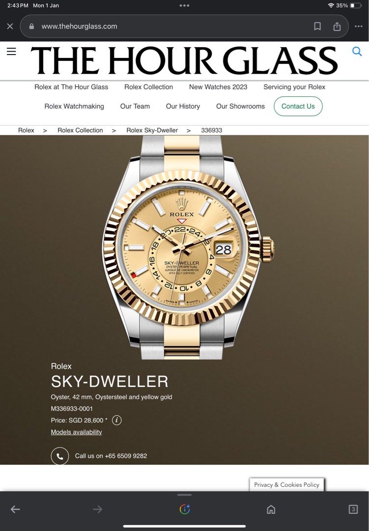 Hourglass rolex store price