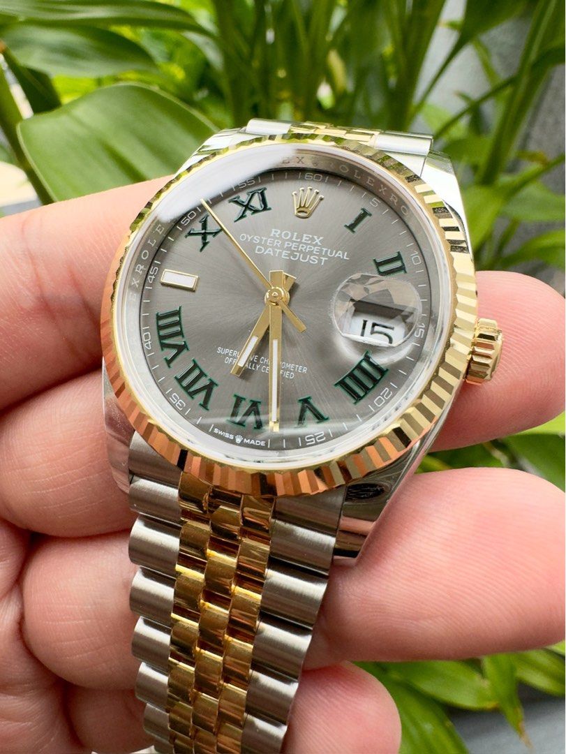 Rolex oyster perpetual datejust wimbledon top