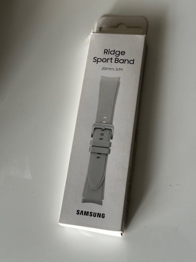 Samsung Watch 4 Strap Ridge Sport Band 20mm S M silver Mobile