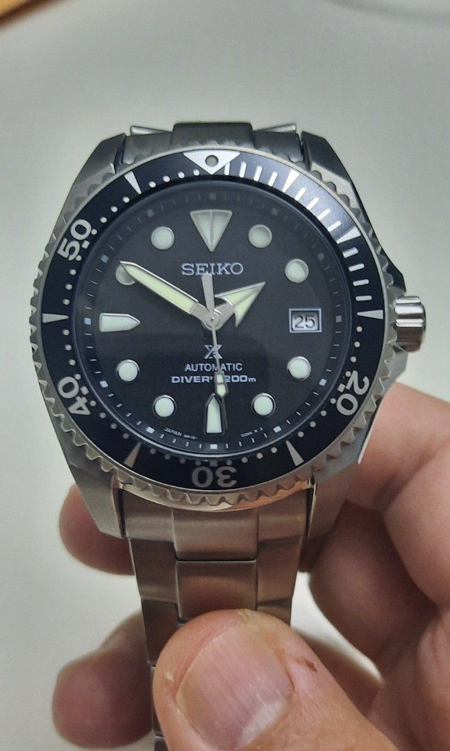 Seiko Shogun SBDC29 Diver Titanium Men s Fashion Watches