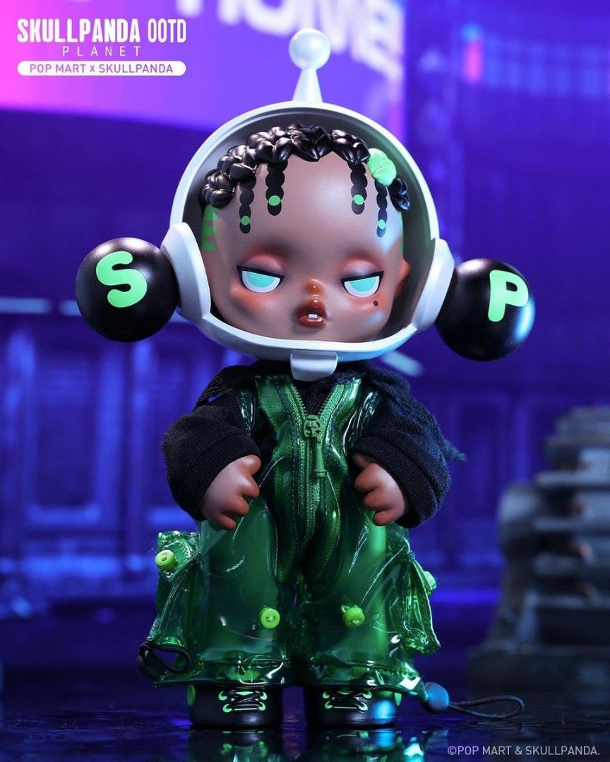 Skullpanda OOTD Planet Figure POPMART, Hobbies & Toys, Toys