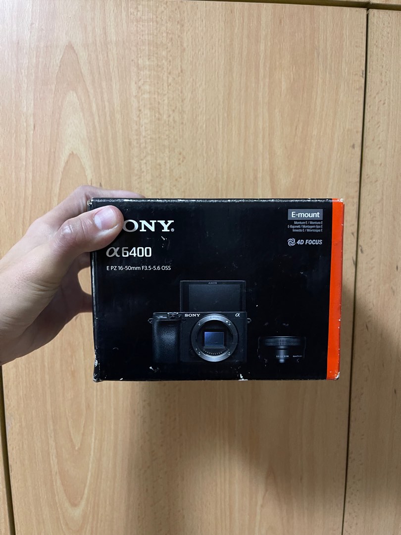 Sony a6400 box, Photography, Cameras on Carousell