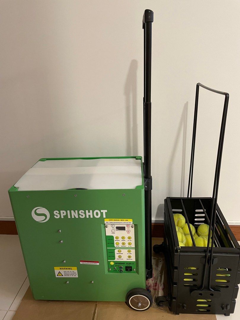Spinshot Plus2 Tennis Ball Machine (Best model for intermediate player