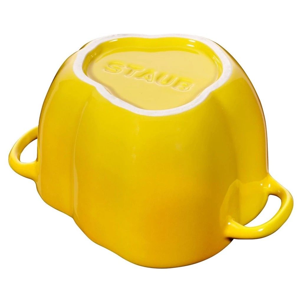 STAUB CERAMIC YELLOW PEPPER COCOTTE POIVRON, 12cm, 0.45L, Furniture