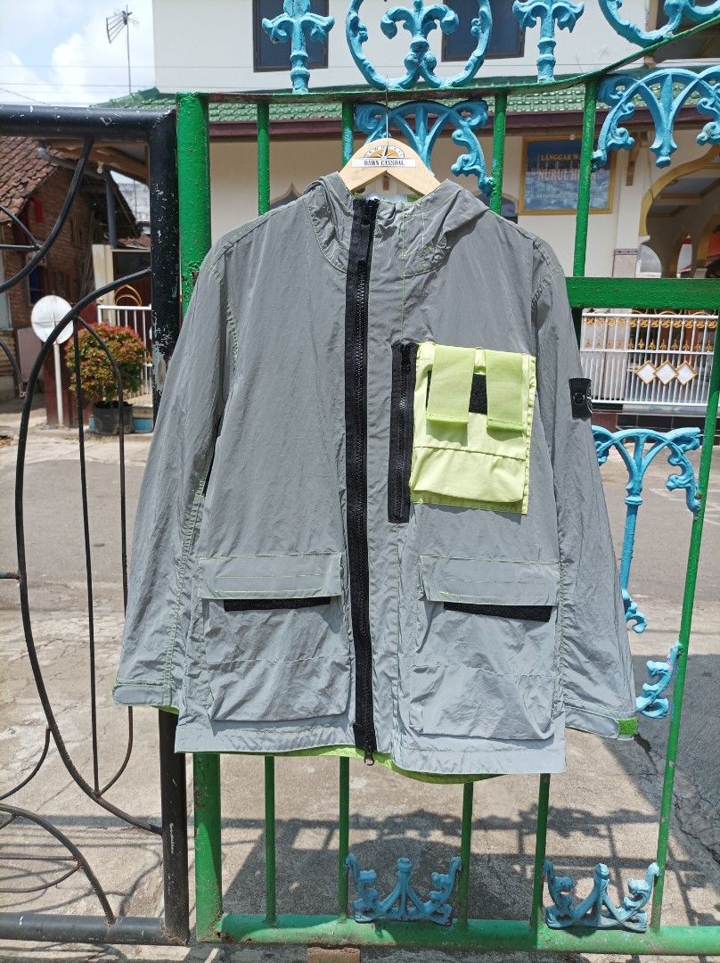 STONE ISLAND GARMENT DYED PLATED REFLECTIVE MUSSOLA GOMMATA