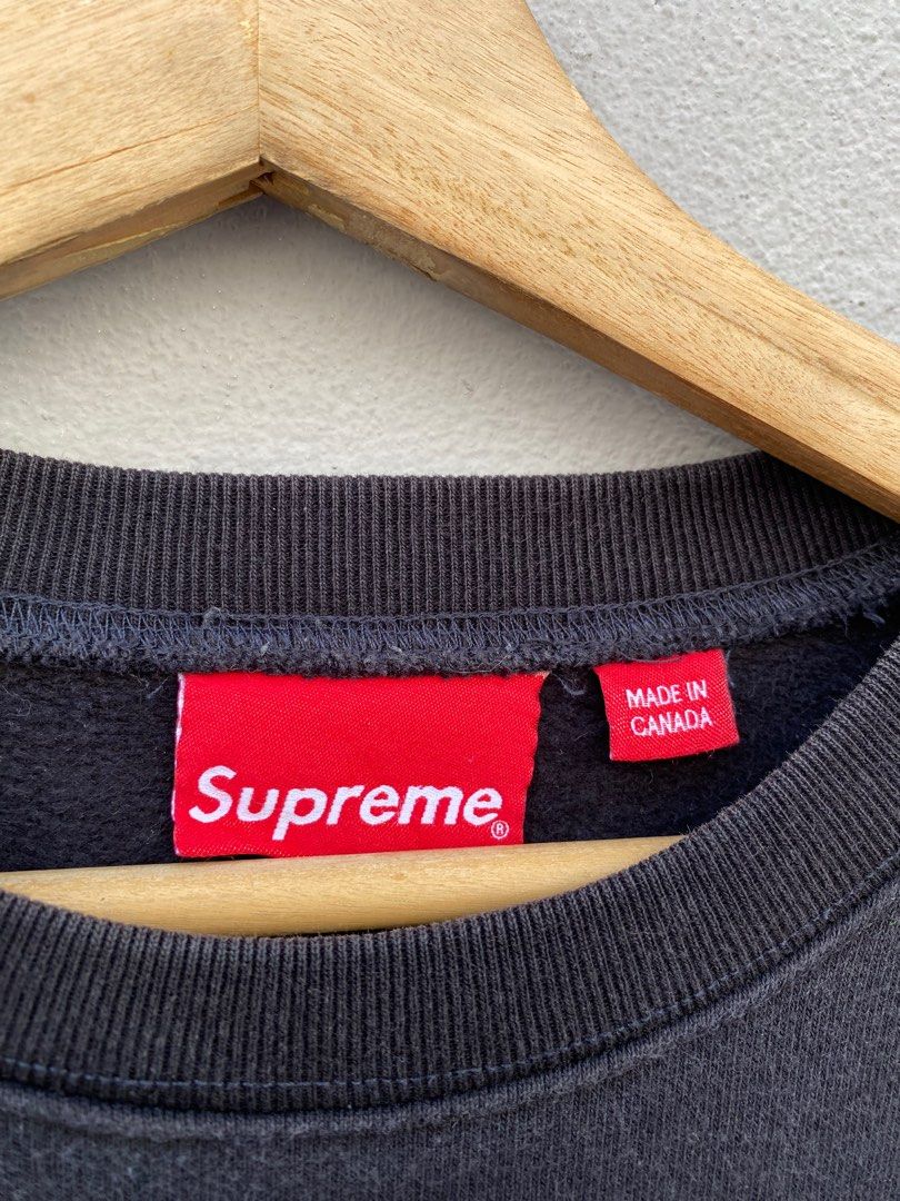 Supreme Big Logo Overprint Made in CANADA Sweatshirt Men s