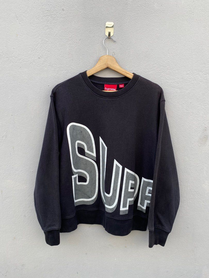 Supreme Big Logo Overprint Made in CANADA Sweatshirt Men s Fashion Tops Sets Hoodies on Carousell