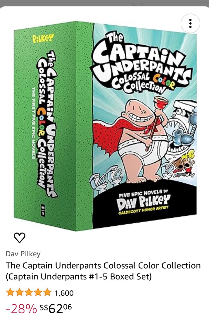 The Captain Underpants Colossal Color Collection Hobbies Toys