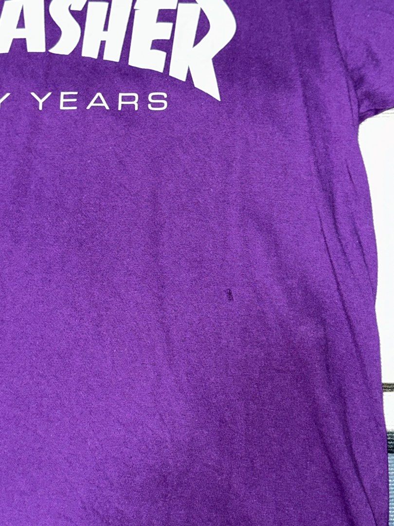 Purple thrasher sweatshirt hotsell