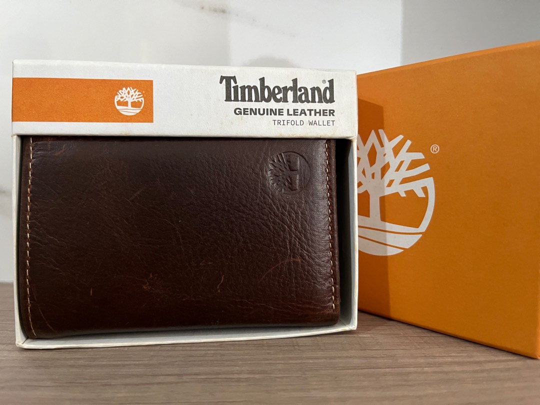 timberland mens trifold wallet