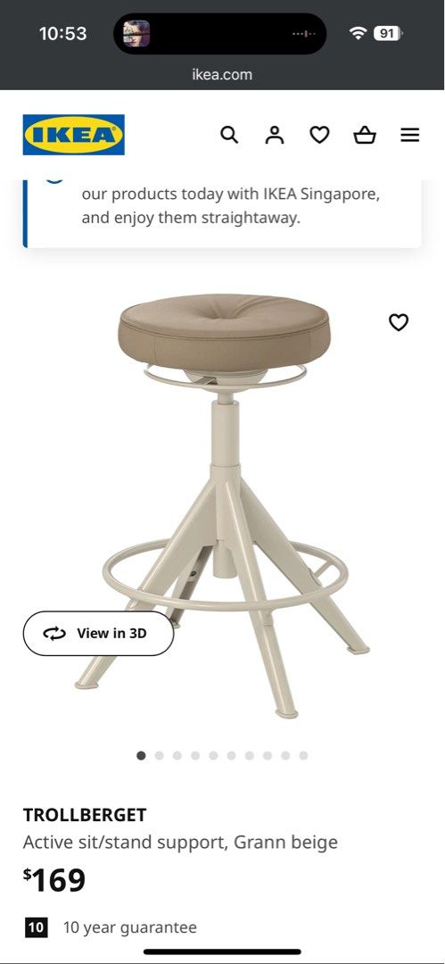 Trollberget stool Furniture Home Living Furniture Chairs on