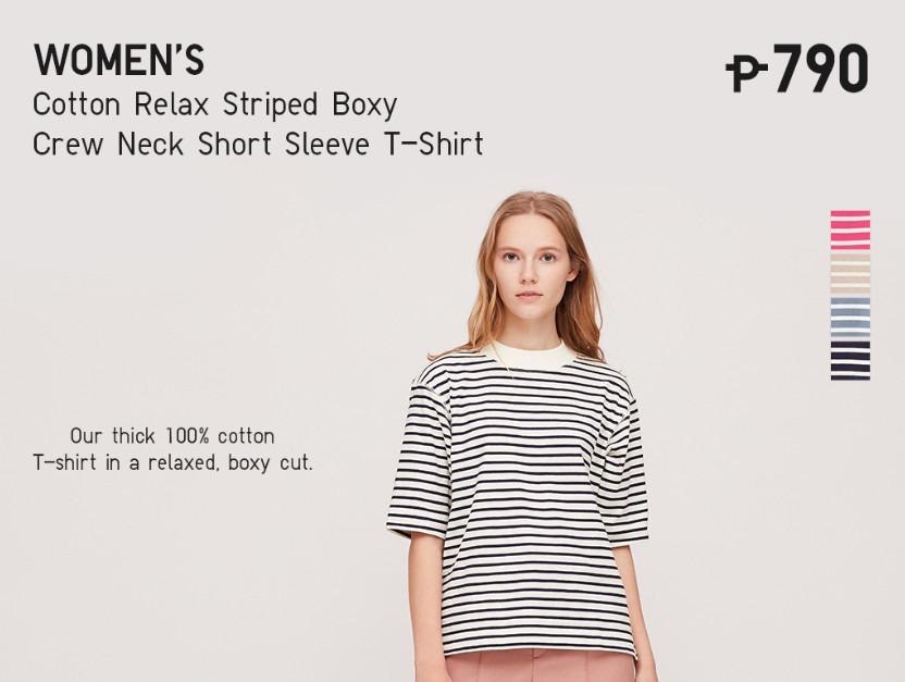 Uniqlo boxy 2025 crew neck