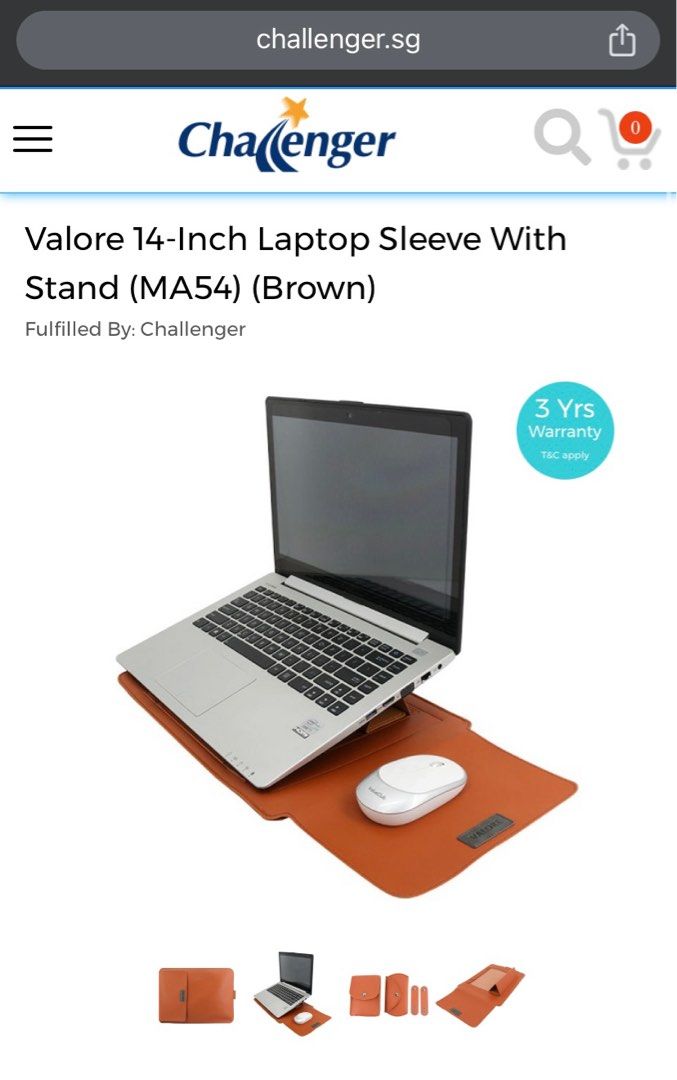 Challenger online laptop sleeve