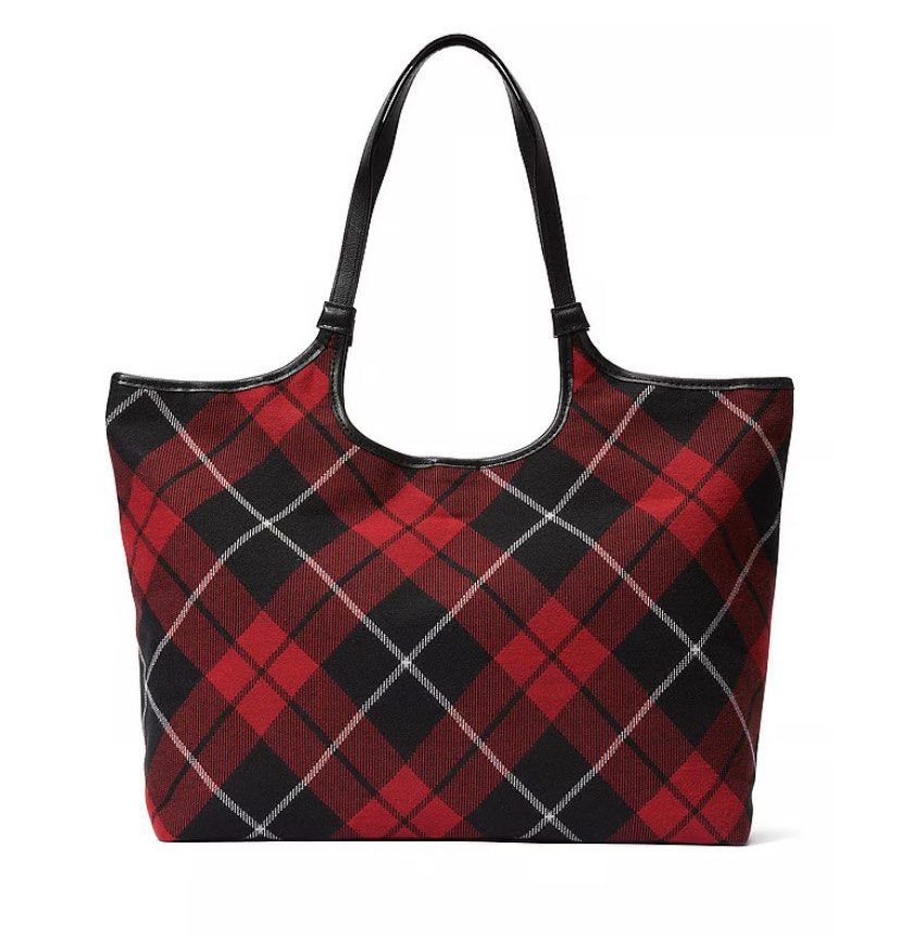 Red plaid hotsell handbag