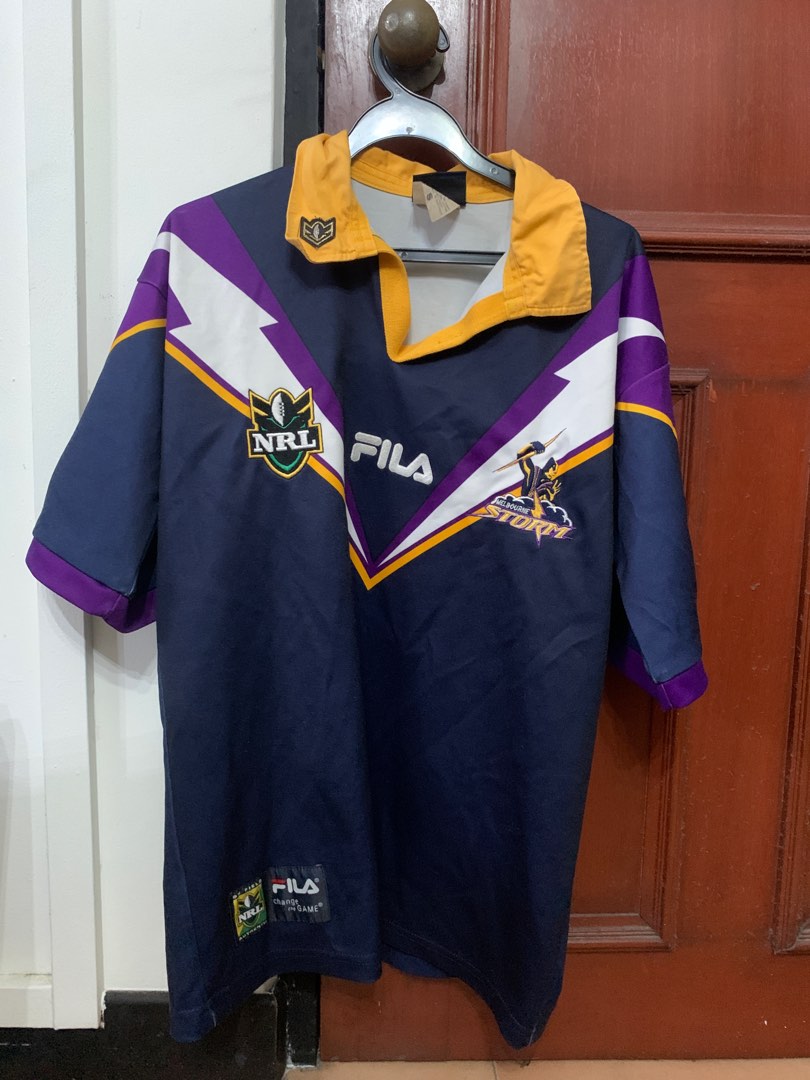 Vintage 2000 Melbourne Storm Rugby League Fila Jersey Men s
