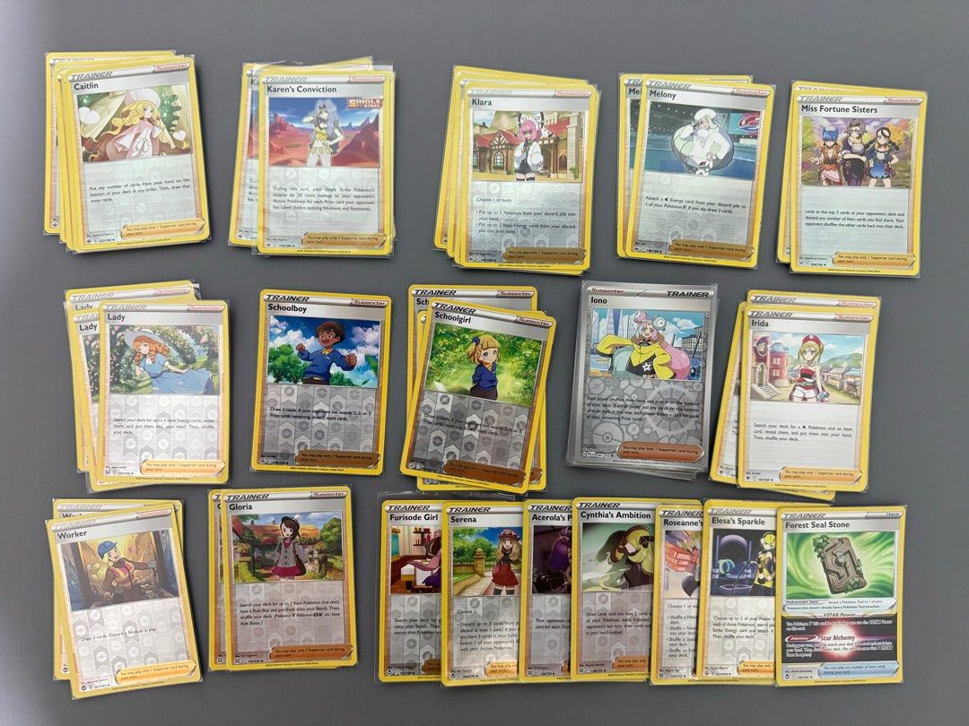 Waifu Pokmon cards TCG Forest Seal Stone Iono Serena Klara Irida Lady  Reverse Holo RH, Hobbies & Toys, Toys & Games on Carousell