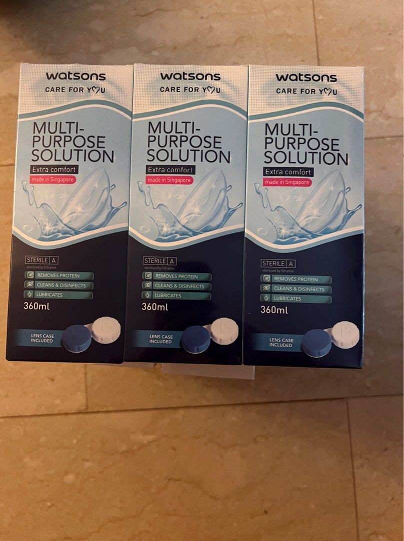 watsons multi purpose solution contact lens, Beauty & Personal Care