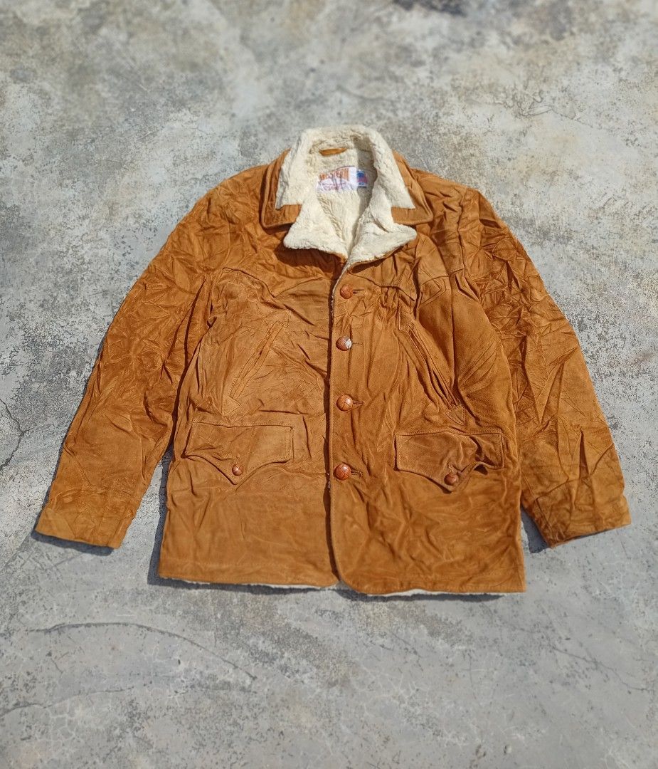 Western schott NYC Suede leader jacket Men s Fashion Coats
