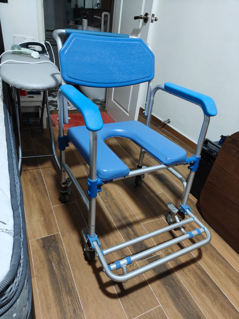 Wheelchair for toilet use, Health & Nutrition, Assistive & Rehabilatory Aids, Wheelchairs on ...