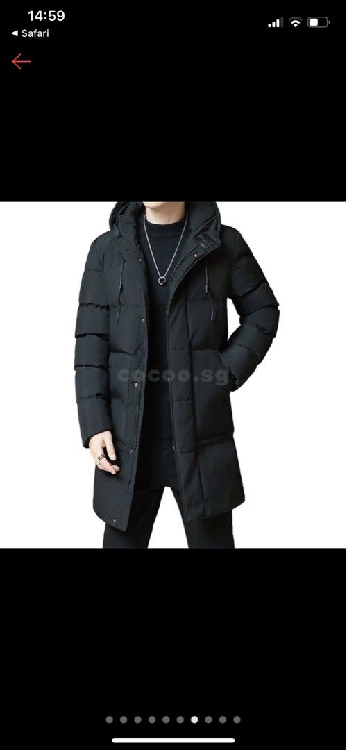Mens black winter coats hot sale