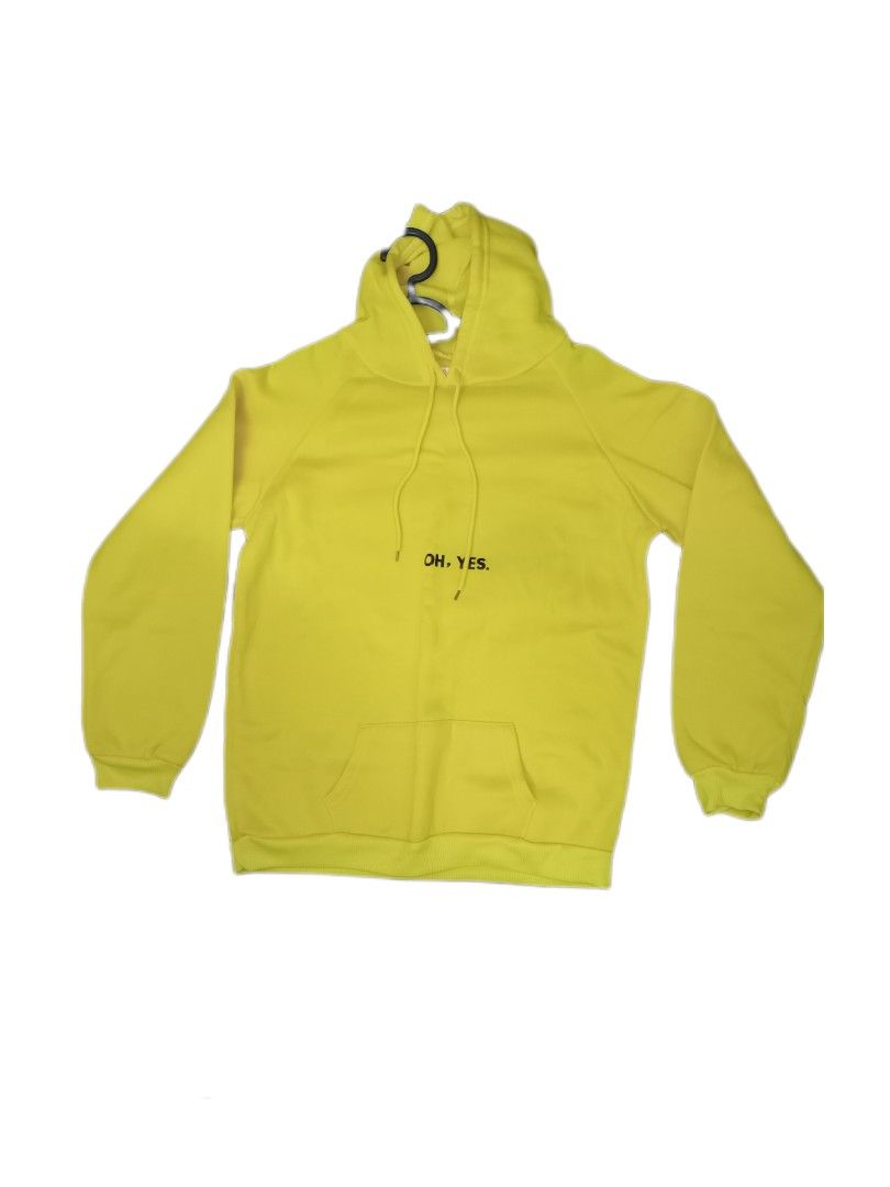 Oh yes yellow hoodie hotsell