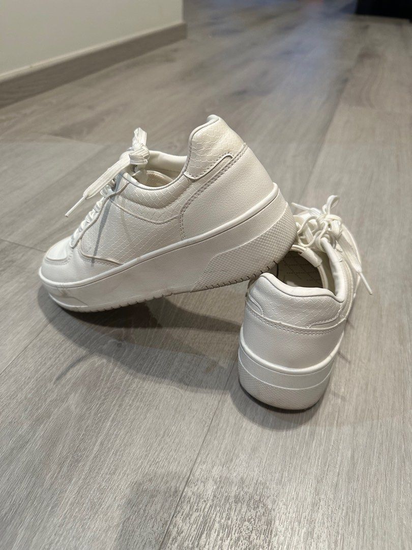 White platform sneakers zara sale