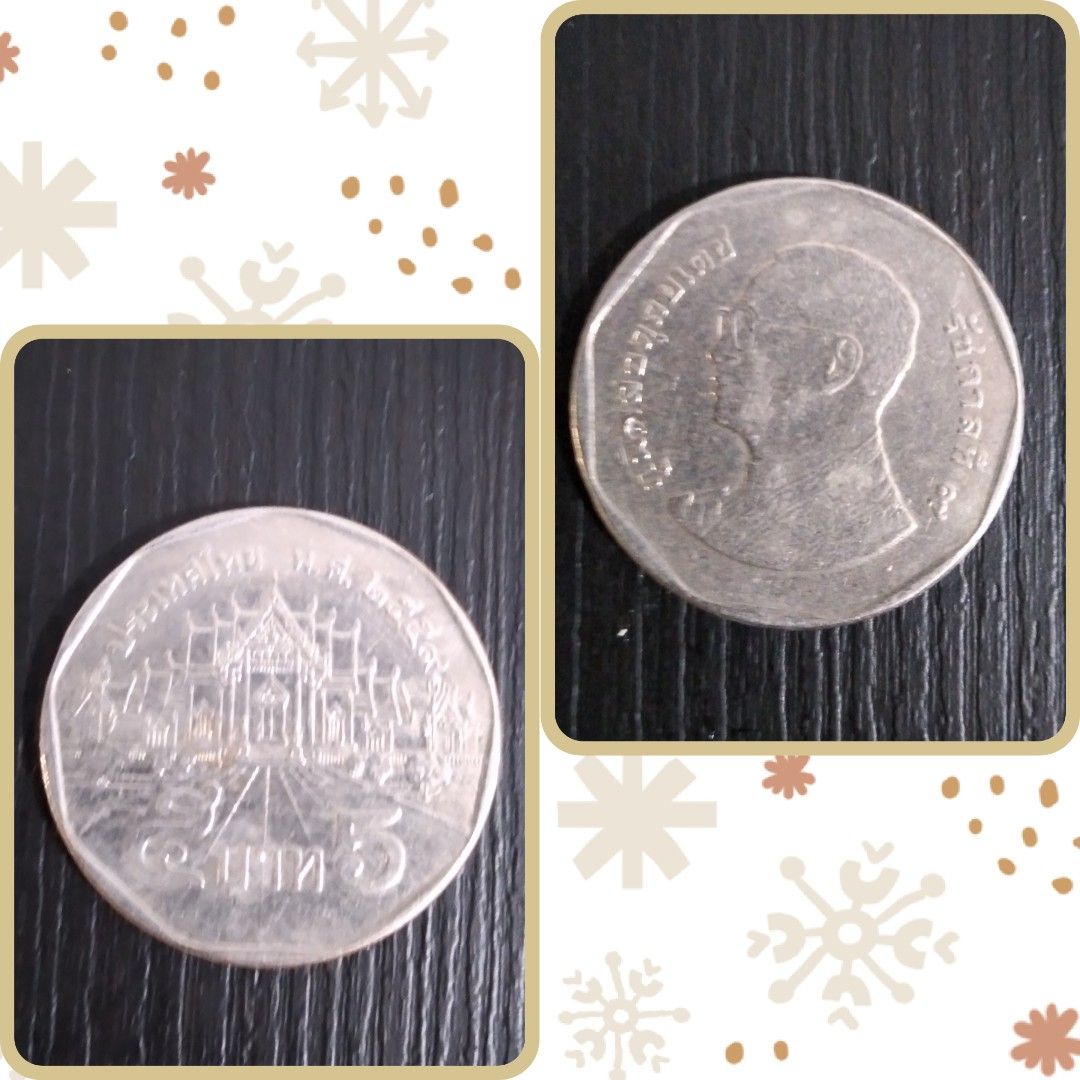 100% Authentic 1988-2008 Thailand 5 baht coin valuable collection its  obverse features King of Thailand, Vajiralongkorn Bodindradebayavarangkun,  and previously Bhumibol Adulyadej Rama IX *Actual Pictures Taken No Stock  Photos, Hobbies & Toys,