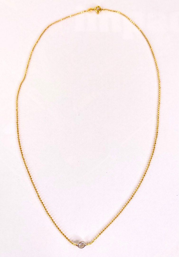 Cartier one diamond necklace hot sale