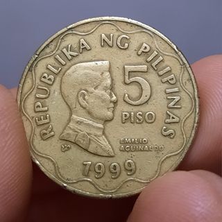 1999 5 Piso coin peso