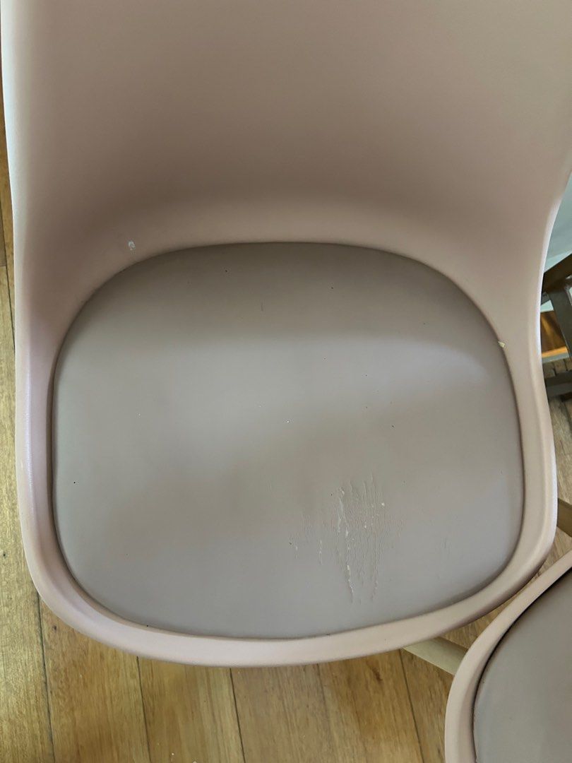 2x Ikea Hagen pink chair