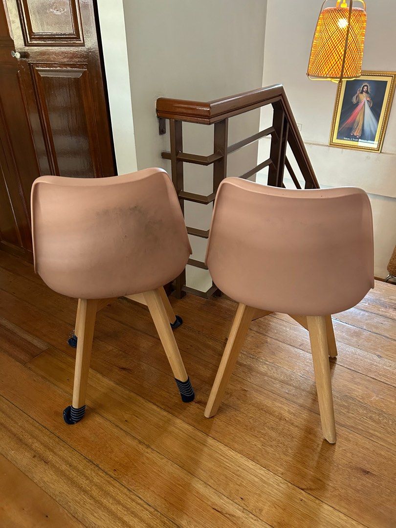 2x Ikea Hagen pink chair
