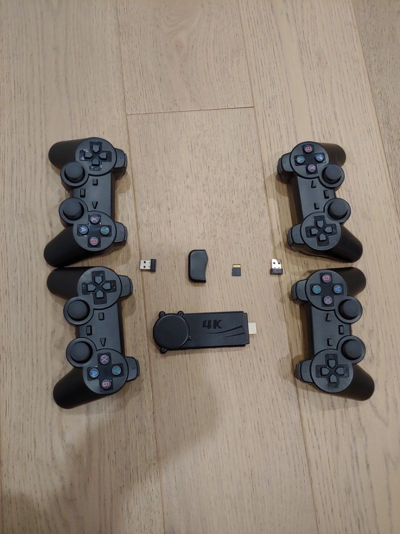 64G SD card TV Games with 4 Controllers as parts Electronics