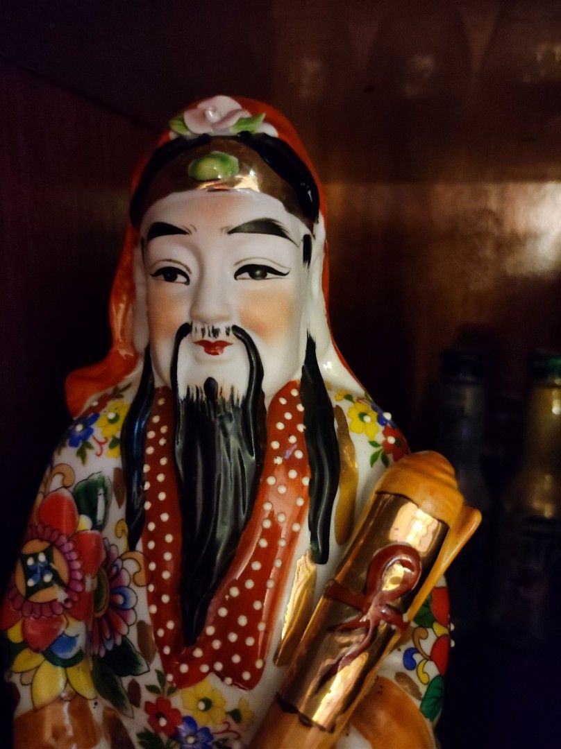 福禄寿 福禄寿 32cm, Hobbies & Toys, Collectibles & Memorabilia, Vintage