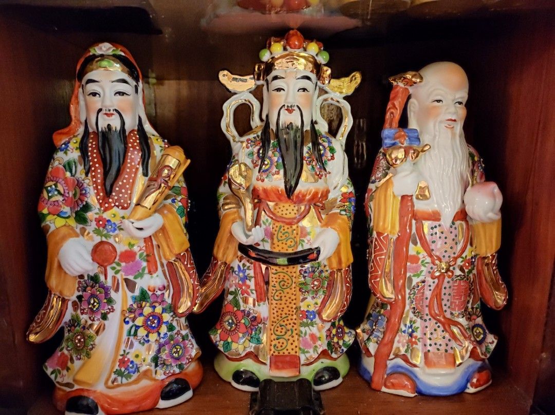 福禄寿 福禄寿 32cm, Hobbies & Toys, Collectibles & Memorabilia, Vintage