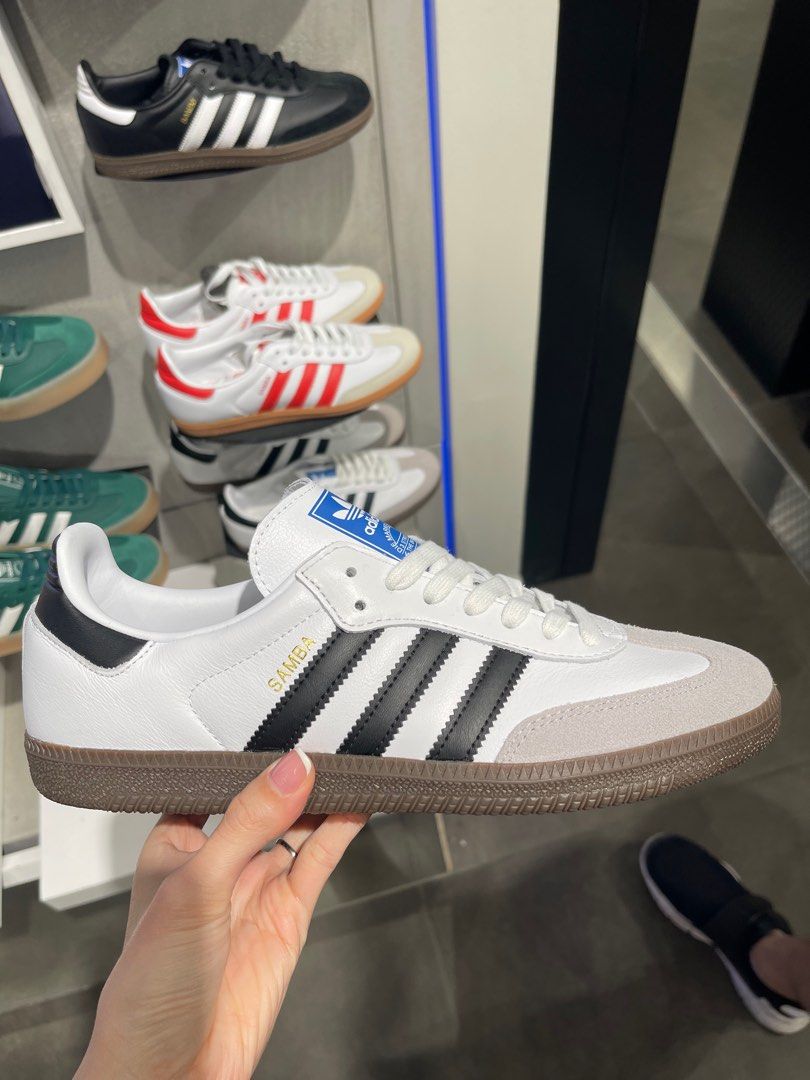 adidas gazelle silver green womens BAPE x adidas Samba 'White Black Gum' main image 1