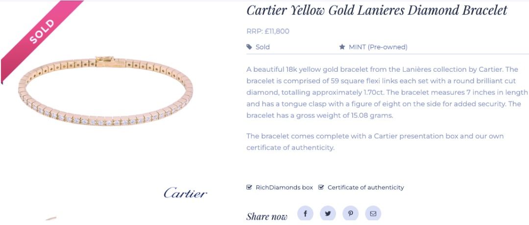 Cartier lanieres sales bracelet