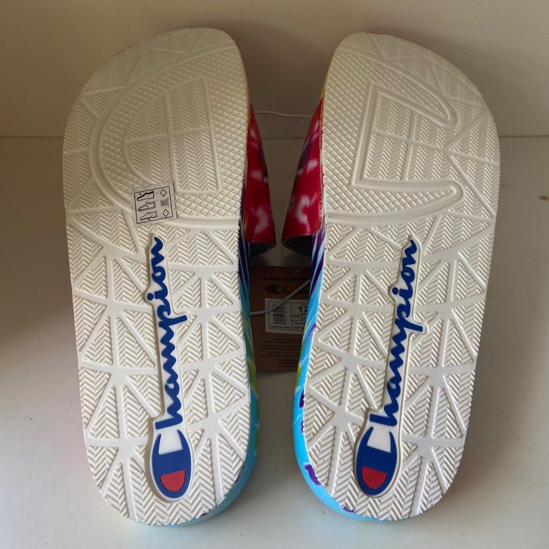 CHAMPION TIE DYE SLIDES SIZE 11 12 13 MENS NO BOX Men s