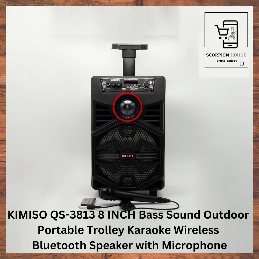 Karaoke trolley wireless best sale speaker