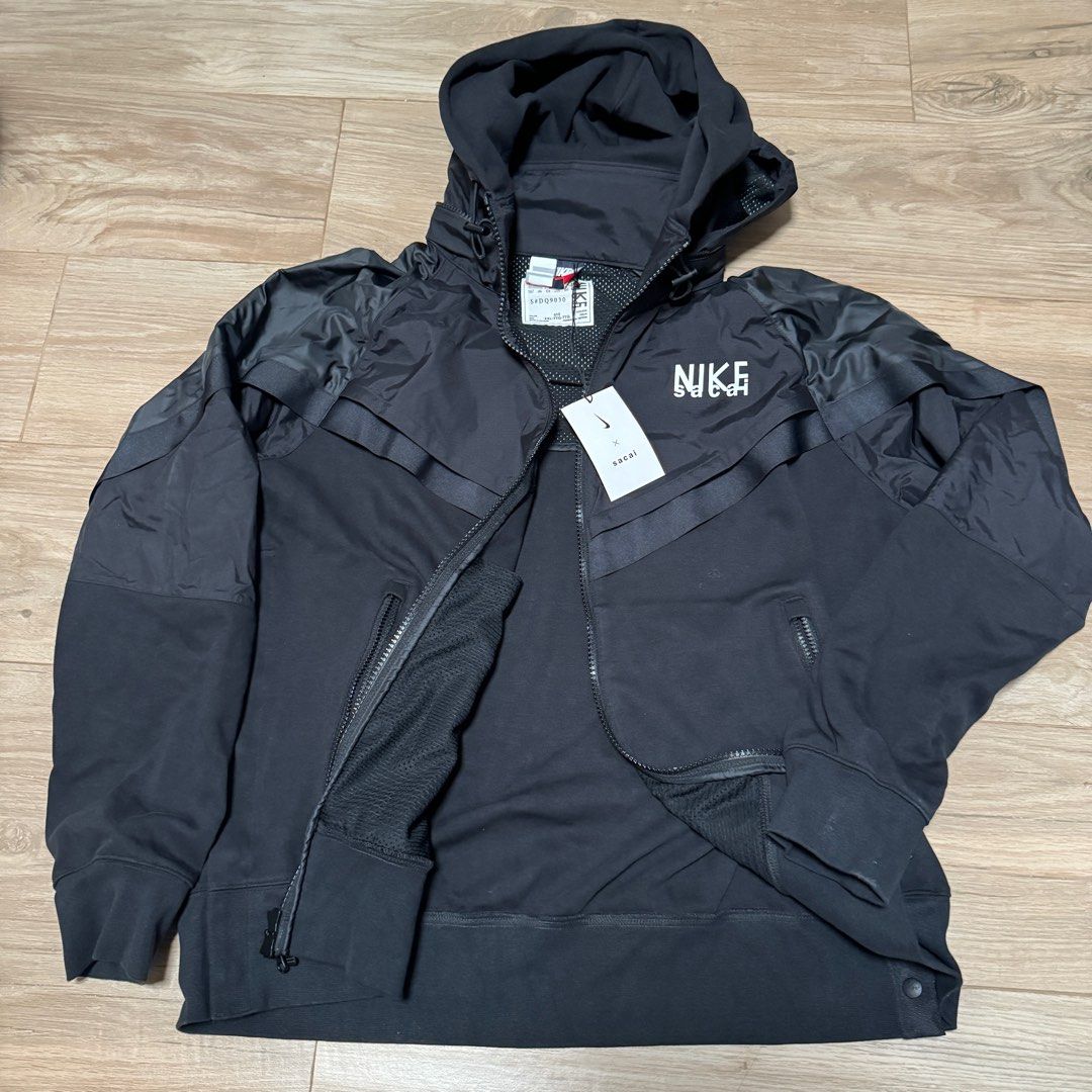 全新Sacai x Nike Full Zip Hoodie (罕有Size XXL), 男裝, 外套及戶外